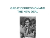 Great Depression/New Deal PowerPoint