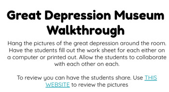 Preview of Great Depression: Photo Analysis walk through