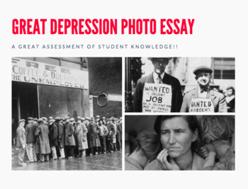 titles for essays about the great depression