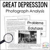 Great Depression Primary Sources Activity
