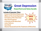 Great Depression PowerPoint and Notes Bundle