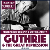Great Depression Guthrie Primary Source Writing Activity P