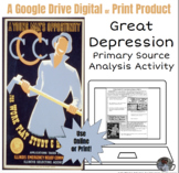 Great Depression Primary Source Analysis Interactive Lesso