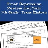 Great Depression Review and Quiz | 7th Grade | Texas History