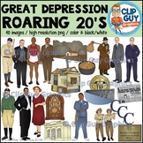 Great Depression Roaring Twenties & New Deal Clip Art Bund