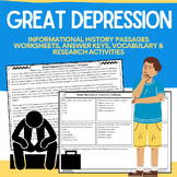 Great Depression: Social Studies & Informational Reading N