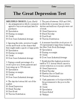 Dpression test