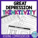 Great Depression Thinktivity™ Reading Comprehension