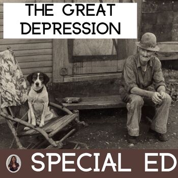 Preview of The Great Depression Special Education History Great Depression Activities