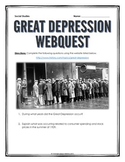 Great Depression - Webquest with Key (Questions for Overview)