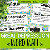 Great Depression Word Wall