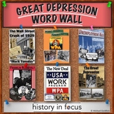 Great Depression Word Wall