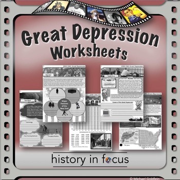 Preview of Great Depression Worksheets