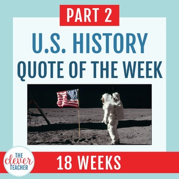 Preview of U.S. History Quote of the Week: Part 2 (1877–1964)
