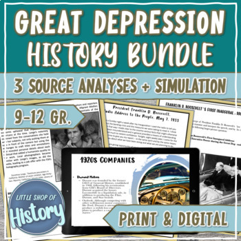 Preview of Great Depression and 1930s US History BUNDLE