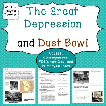 Preview of Great Depression and Dust Bowl