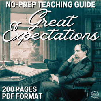 Preview of Great Expectations Novel Study, 200-Page No-Prep Unit Resource BUNDLE