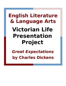 Preview of Great Expectations and Victorian Life Presentation Project