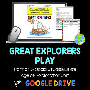Preview of Great Explorers Play Age of Exploration DISTANCE LEARNING