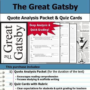 literary analysis of the great gatsby