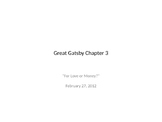 Great Gatsby Chapter 3