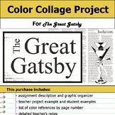 Great Gatsby Color Collage Project