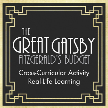 Preview of Great Gatsby Fitzgerald Jazz Age Lifestyle Lesson Cross-Curricular Math Activity