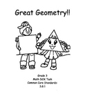 Great Geometry- DIFFERENTIATED GRADE 3