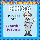 Great Inventions BINGO & Memory Matching Card Game Activity