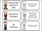 Great Inventors Picture and Word Preschool Flash Cards.