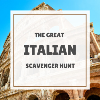 Preview of Great Italian Scavenger Hunt