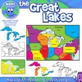 Great Lakes: Clip Art Maps of the Great Lakes