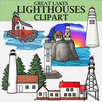 Preview of Great Lakes Lighthouses Clipart