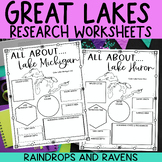 Great Lakes Research Worksheets