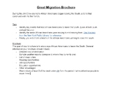 Great Migration Brochure Activity