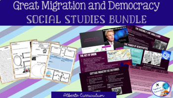 Preview of Great Migration and Democracy Bundle - Alberta Social Chapter 7