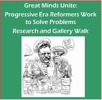 Preview of Great Minds Unite: Progressive Era Reformers Research and Gallery Walk