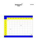 Great Multiplication Grid for Practice!
