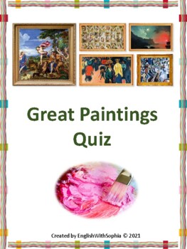 Preview of Great Paintings Quiz