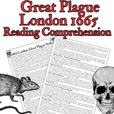 Great Plague of London Lesson Activities Worksheets