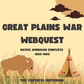 Preview of Great Plains War Westward Expansion 1860-1890 Webquest Jigsaw - high school