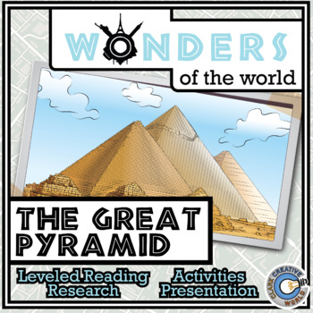 Preview of Great Pyramid of Giza - Leveled Reading, Slides, Printables & Activities
