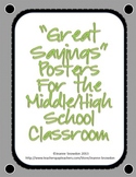 Great Quotes for Middle and High School