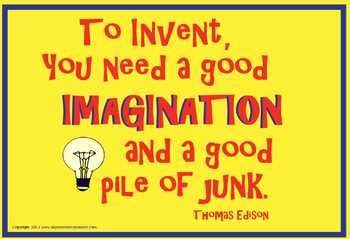 Preview of Super Science Posters- "To Invent..." Thomas Edison