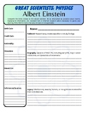 Great Scientists Bundle: Physics - Biography Worksheets (2