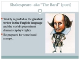 Shakespeare and the Theatre in his Time Power Point