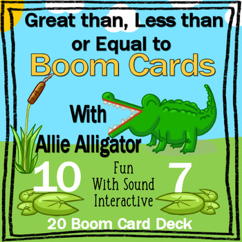 Preview of Great Than, Less Than, Equal To {Boom Cards} - Distance Learning