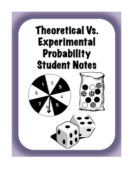 Preview of Theoretical vs Experimental Probability Interactive Scaffolded/Guided Notes