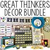 Great Thinkers Classroom Decor Bundle - Editable Classroom