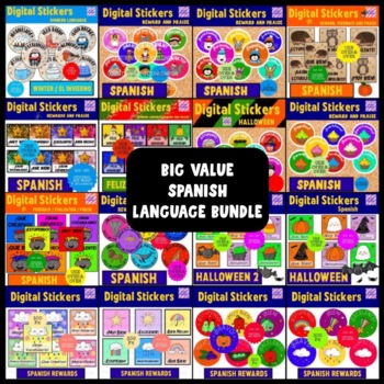 Preview of Great Value Spanish Digital Sticker Bundle